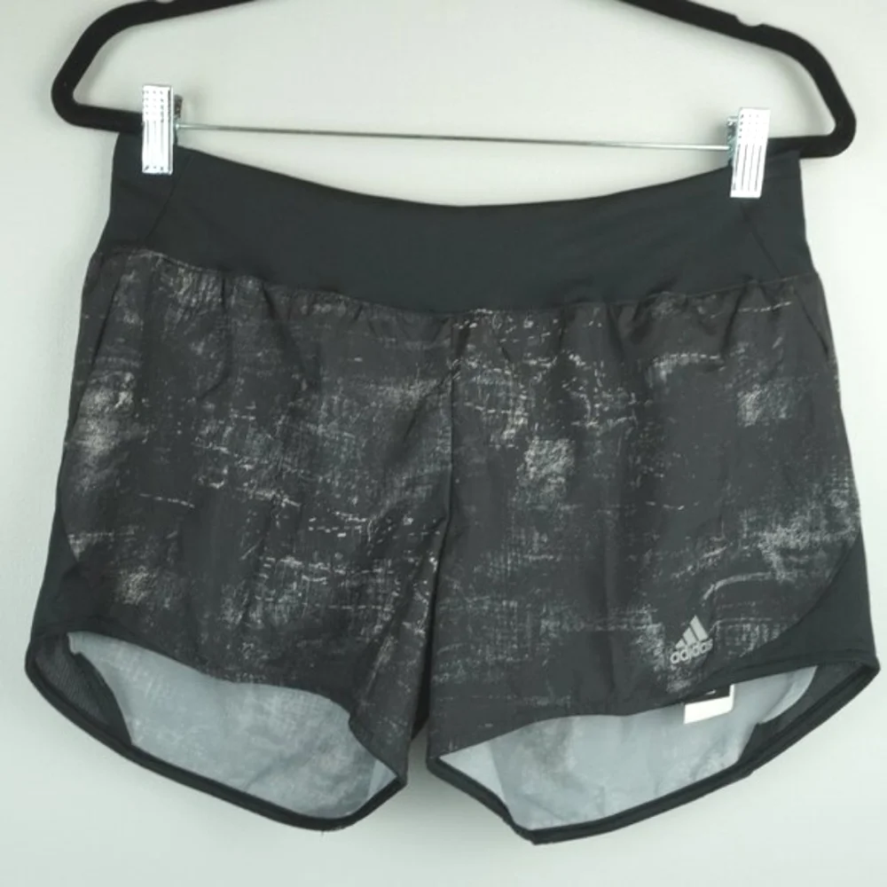 Adidas M4 Aeroready Running Black and Silver‎ Shorts Size Medium